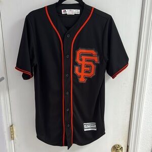 San Francisco Giants Black and Orange Baseball Jersey